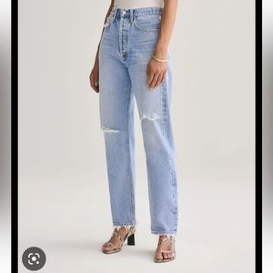 Agolde 90's Mid Rise Loose Fit in Captured